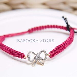 Juicy Couture Pave Bow Friendship Bracelet. NWT